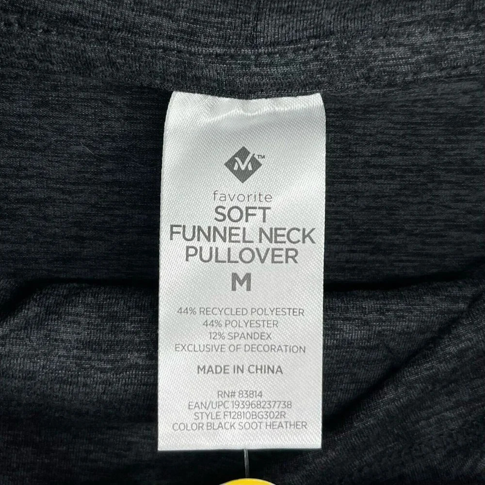 Member's Mark Shirt Women's Sz M Gray Favorite Soft Funnel Neck Pullover - Picture 10 of 11